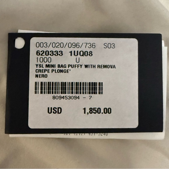 Yves Saint Laurent Mini Puffy Bag in Black - Picture 11 of 11